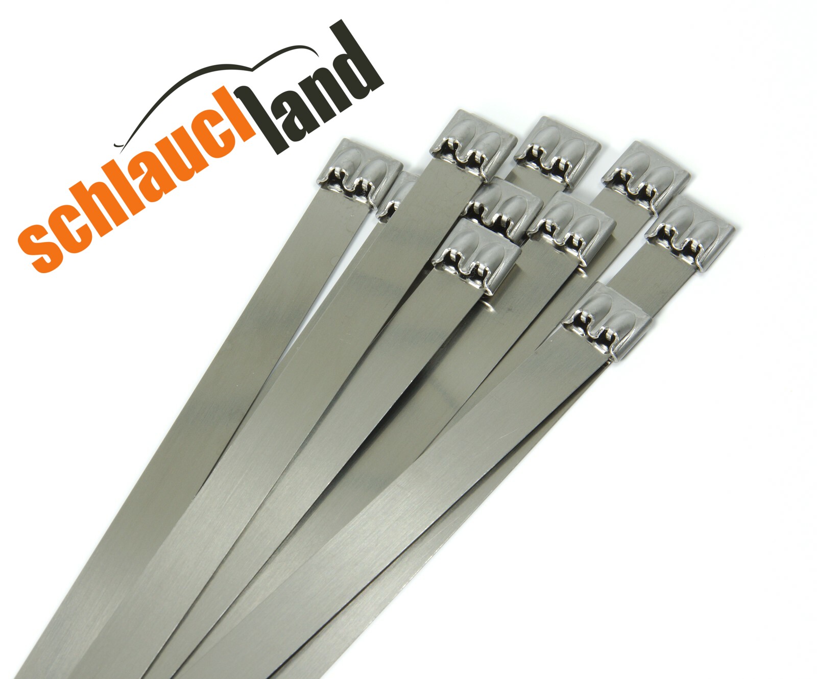 7,9 12 mm***Schlauchschelle 1-1000x Kabelbinder Edelstahl Metall schwarz 4,6 